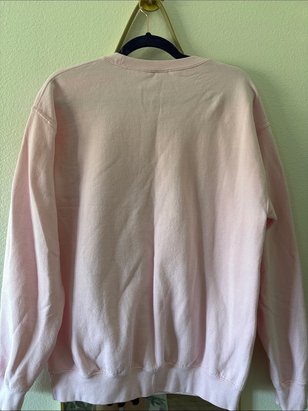 Pink Graphic Crewneck Sweatshirt - Women's Pullover - Picture 2 of 5